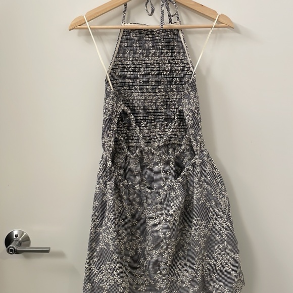 Gingham & floral Zara halter dress - Picture 7 of 12